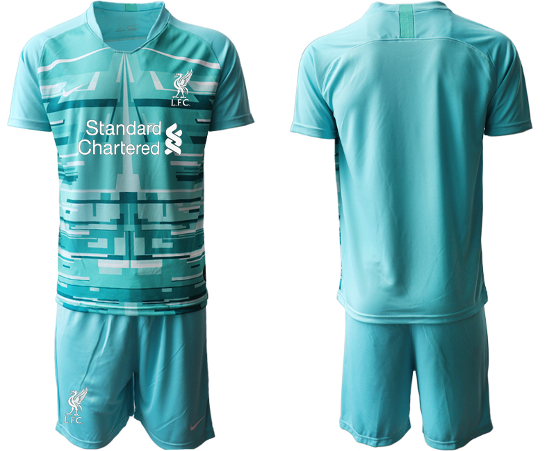 Men 2020-2021 club Liverpool goalkeeper blue Soccer Jerseys1